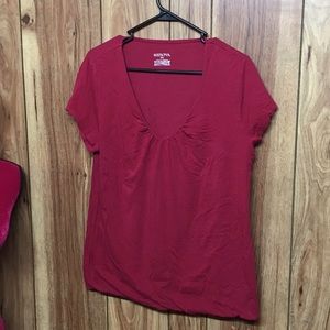 Plus size v neck T-shirt
